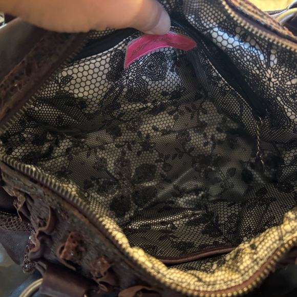 Betsey Johnson Purple Leather Handbag - Picture 8 of 9